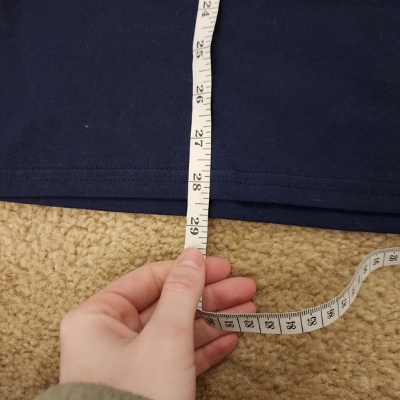 Womens Navy Blue Bluey Short Sleeved T Shirt Friends Size M Crew Gildan #E131 - Picture 4 of 6